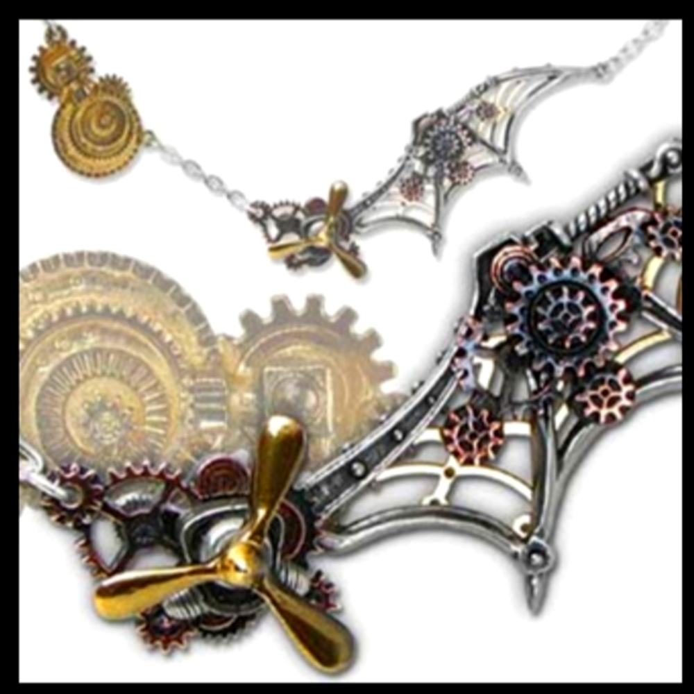 Alchemy of England Alchemy Gothic The Clockwork Darter steampunk necklace.